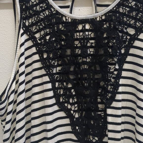 Xhilaration Striped Dress with Lace Accent size XXL - Picture 4 of 6